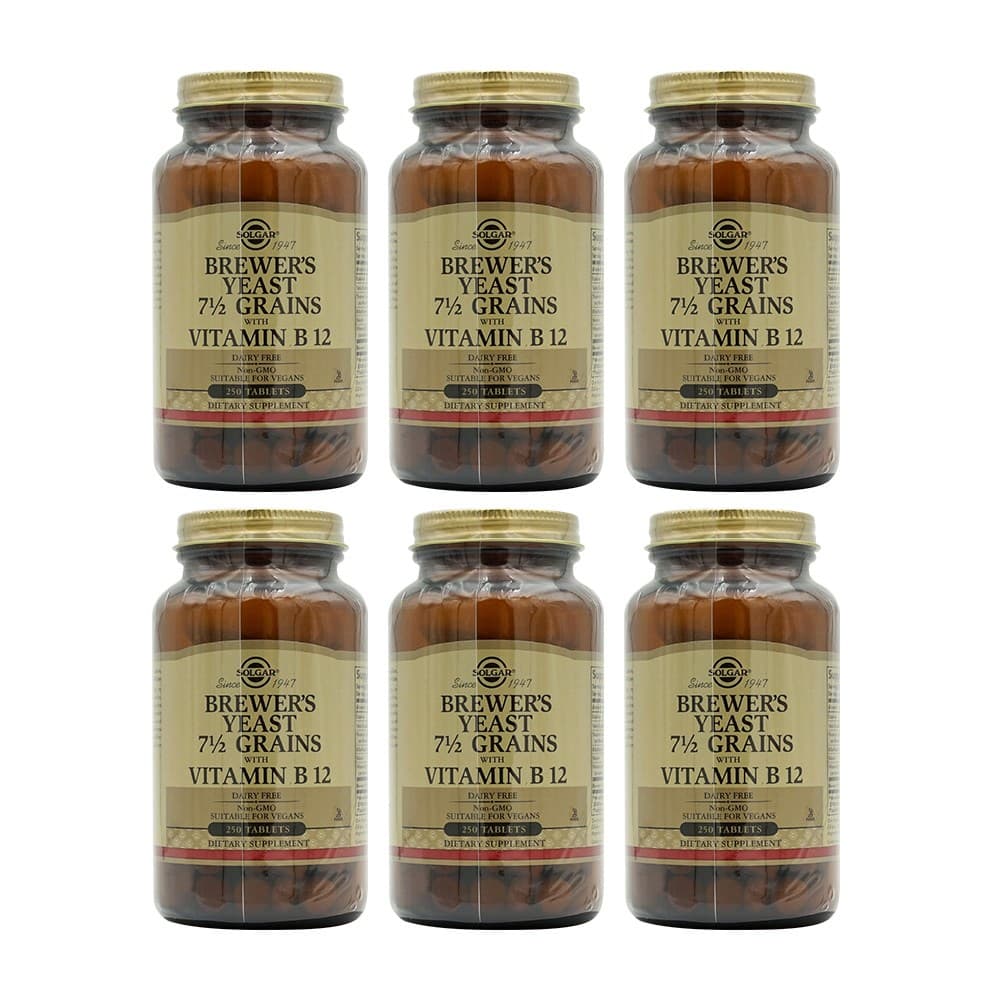 솔가 맥주효모와 비타민 B12 250정  6개