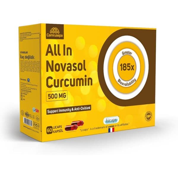 All in Novasol Curcumin Herbal Supplement – Advanced Curcumin Formula Enhanced Absorption Licaps