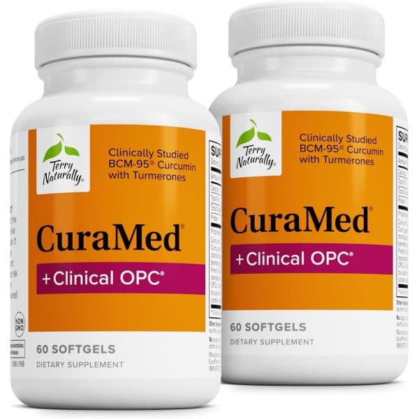 Terry Naturally CuraMed + Clinical OPC - Curcumin Supplement with French Grape Seed Extract - Pr  Te