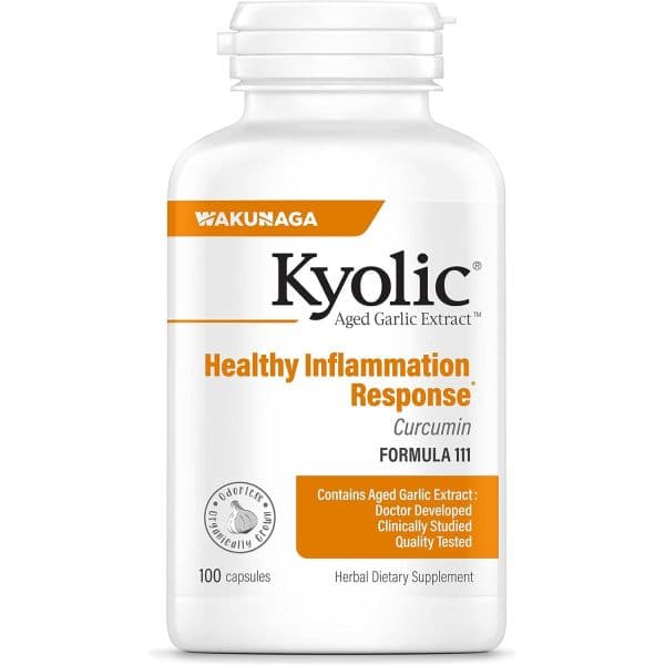 Kyolic Aged Garlic Extract Formula 111 Healthy Inflammation Response* Curcumin 50 Capsules  100 Coun