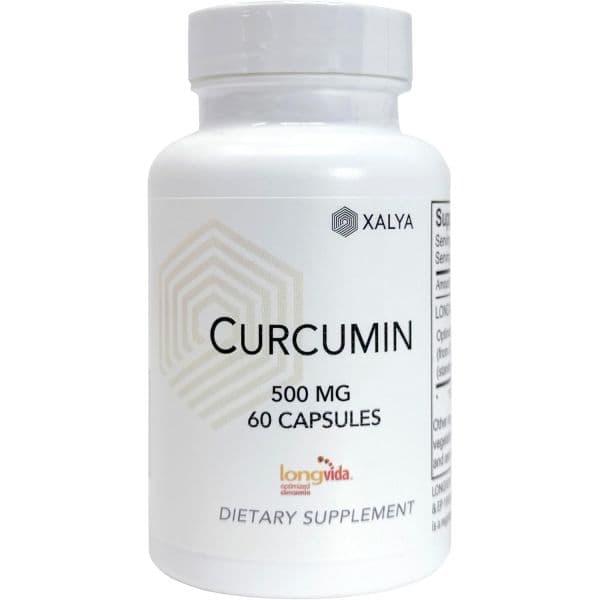 Longvida Curcumin 500 mg 60 Capsules - High Absorption 285x More Bioavailable Curcumin Supplement  L