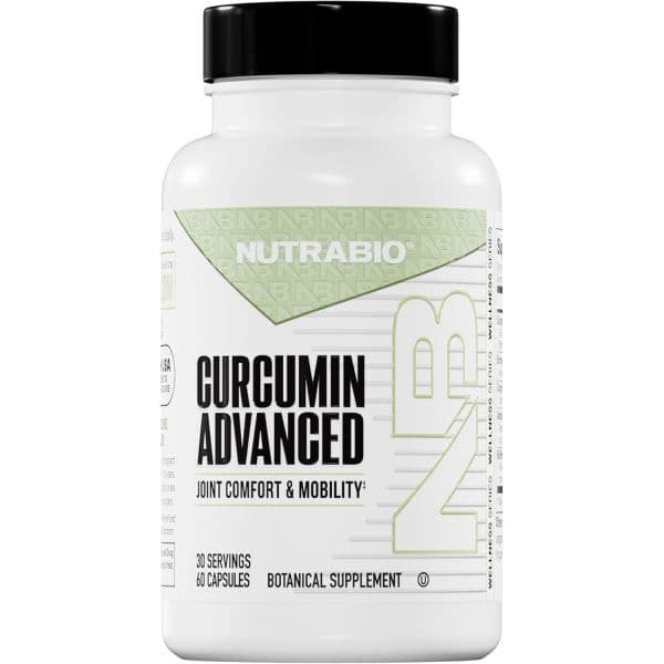 NutraBio Curcumin Advanced Digestion &amp; Joint Support Complex with Bromelain Ginger Root Extract  Nut