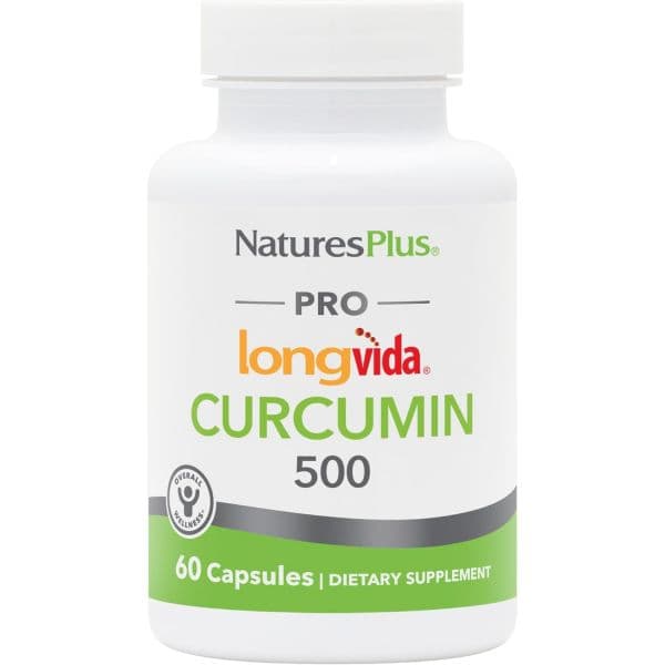NaturesPlus PRO Longvida Curcumin 500 mg - 60 Capsules - Promotes Healthy Free Radical Protection  1
