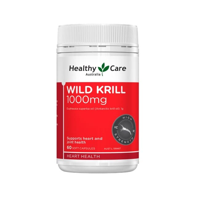 헬씨케어 와일드 크릴오일 1000mg 60캡슐  1개  60정