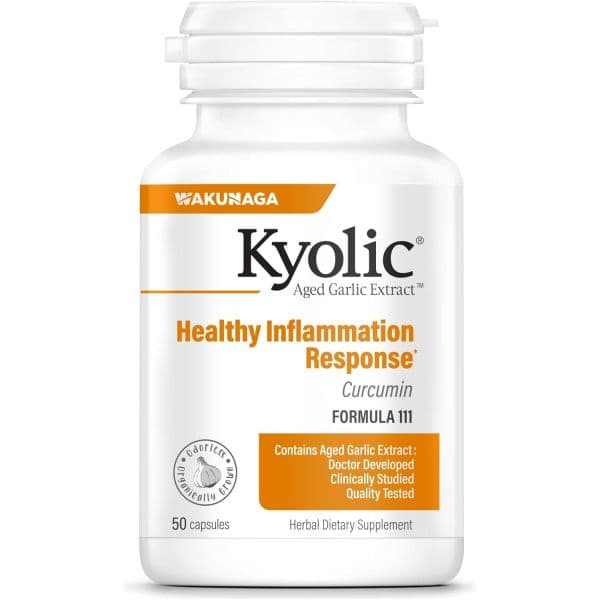 Kyolic Aged Garlic Extract Formula 111 Healthy Inflammation Response* Curcumin 50 Capsules  1개  50정