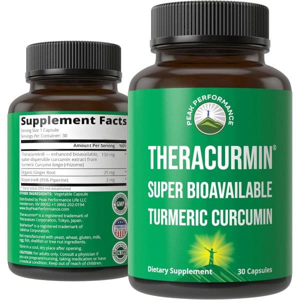 Theracurmin Up to 42X Greater Absorption vs Standard Curcumin - High Bioavailable Turmeric Curcumi