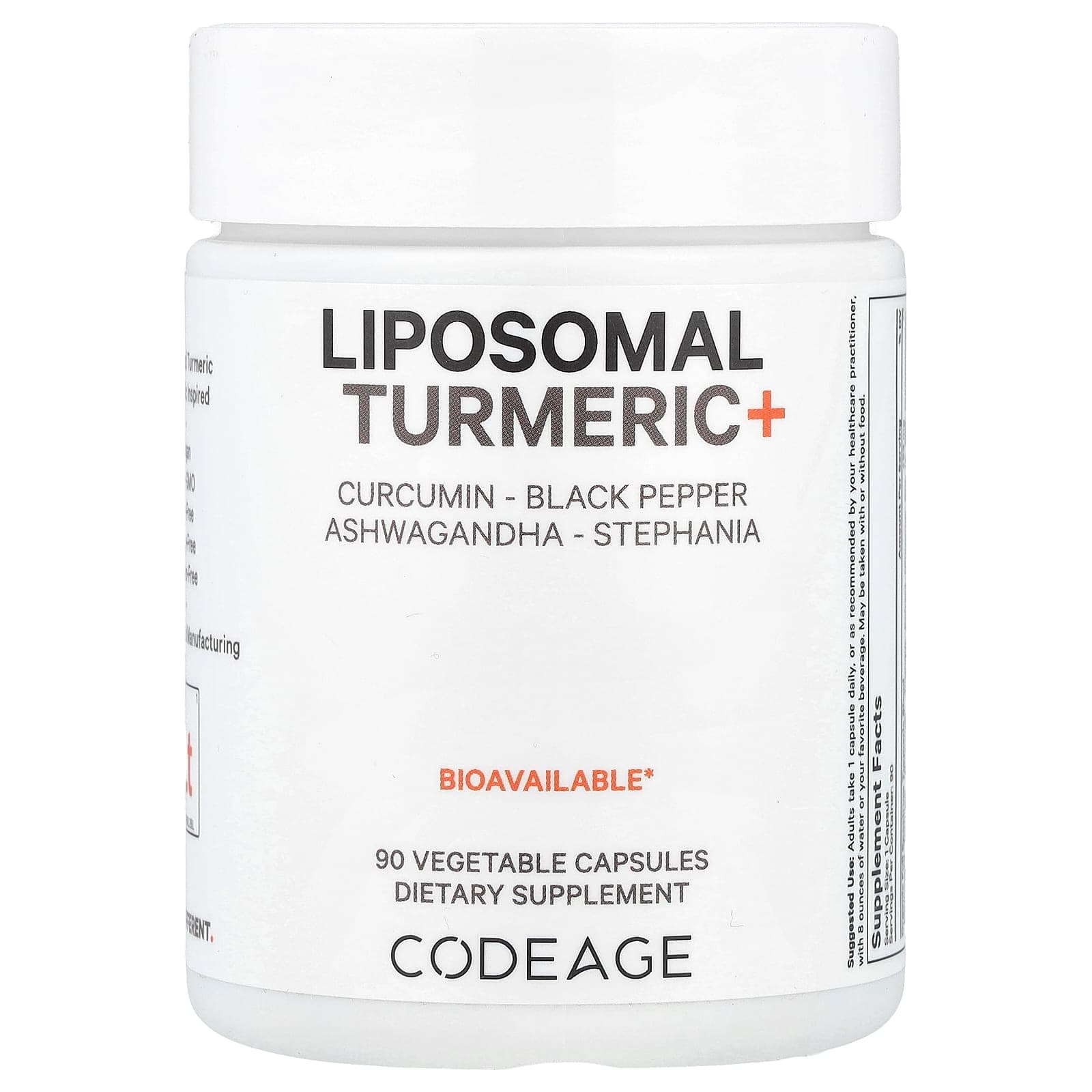 Codeage 리포소말 강황+ 베지 캡슐 90정  1개