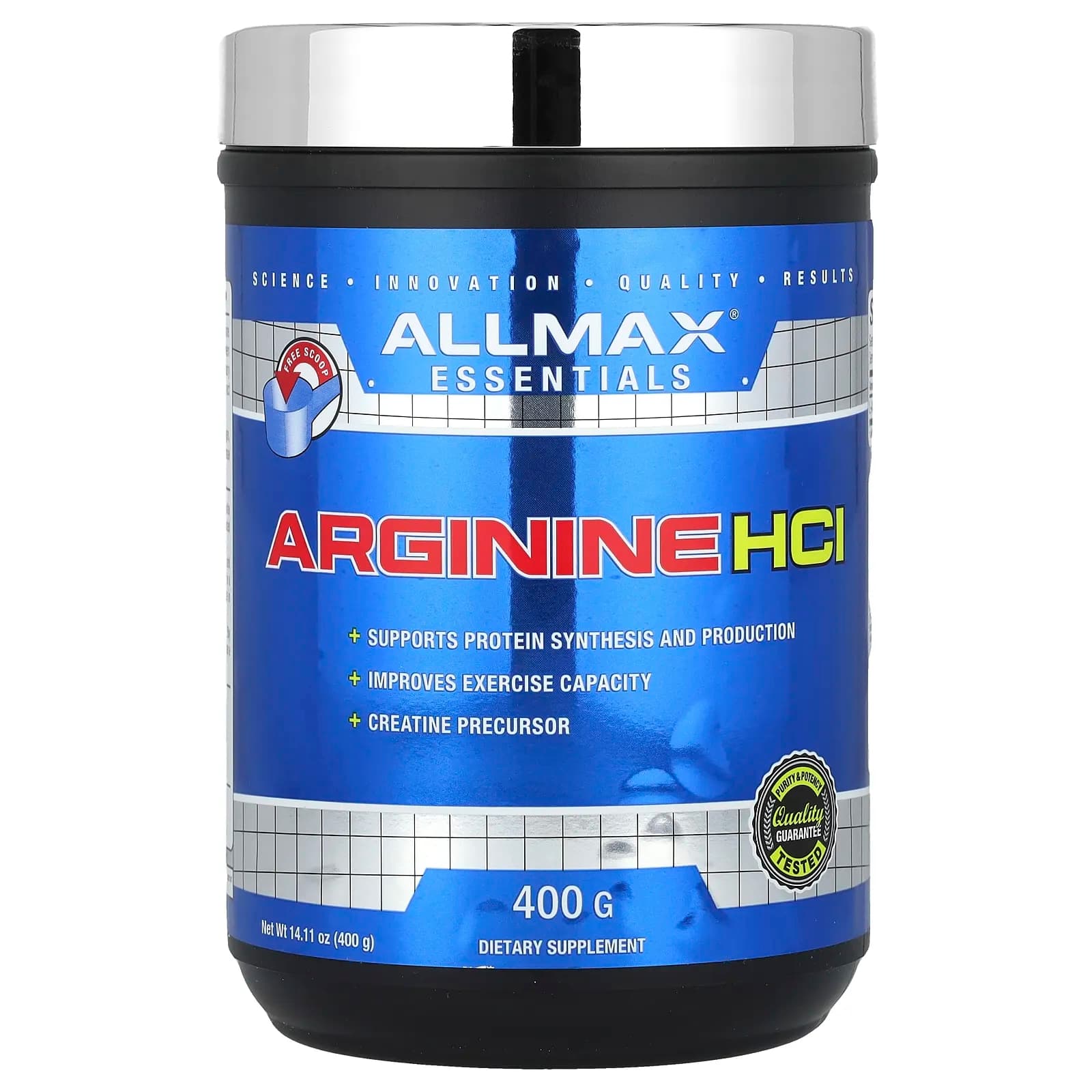 지금 곧 품절됩니다 ALLMAX 필수 영양소 아르기닌 HCl 400g(14.11oz) 서둘러주시면 감사하겠습니다  ALLMAX필수영양소아르기닌HCl400g1411oz  400g