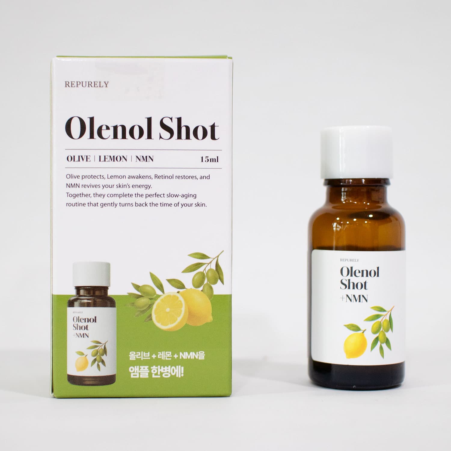 올레노샷 바르는 NMN 포뮬러 리포좀 글루타치온 레티놀 함유  1개  15ml