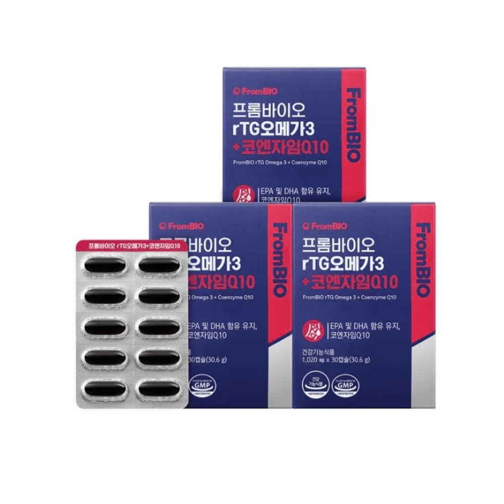 프롬바이오 rTG오메가3+코엔자임Q10  30회분  3개