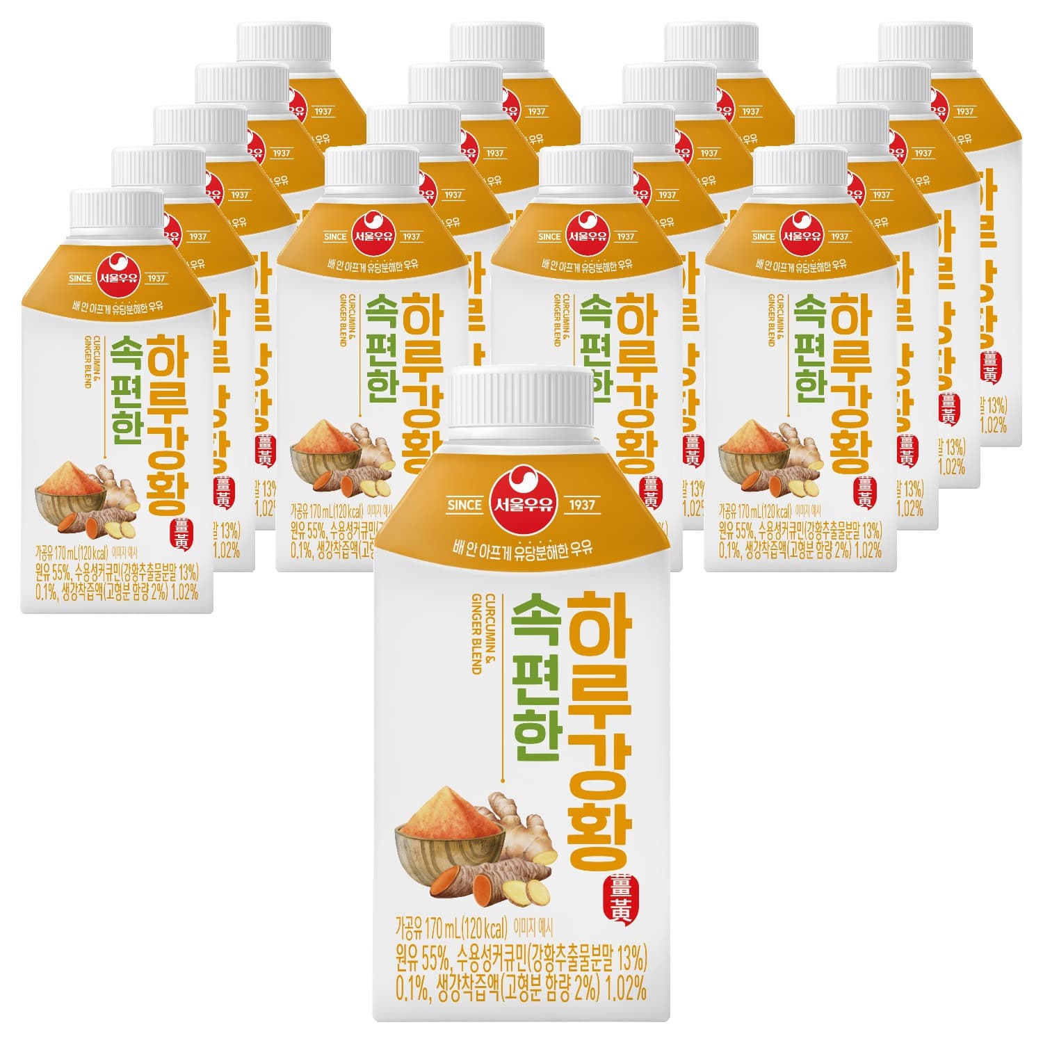 서울우유 속편한 하루강황  170ml  18개