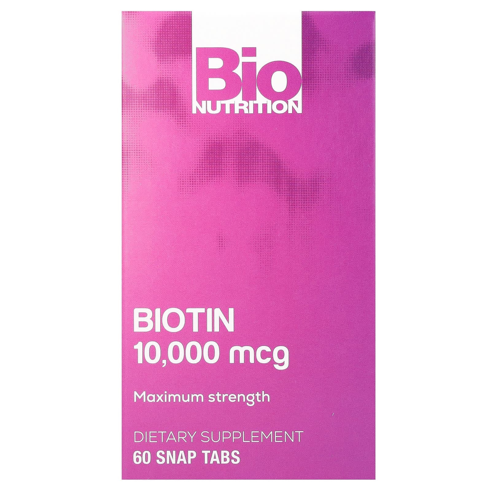 Bio Nutrition 비오틴 맥시멈 스트렝스 10000mcg Snap 정제 60정  BioNutrition비오틴맥시멈스트렝스10000mcg  1개