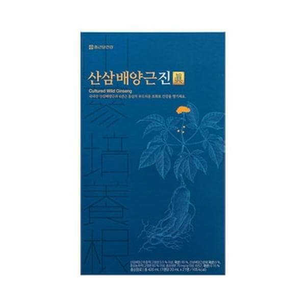 (선물포장) 부모님 생신 건강선물 세트 어버이날 종근당건강 산삼배양근 진 쇼핑백 포함  21개  20ml
