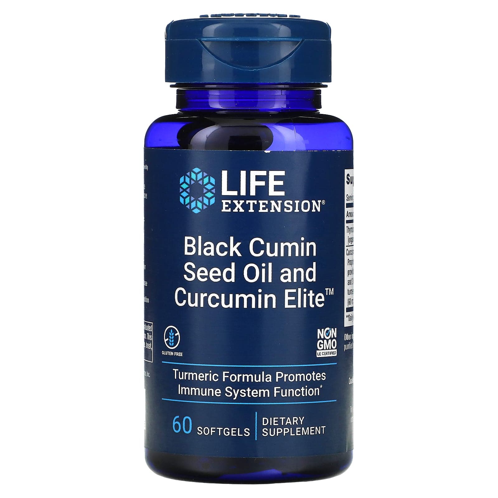 Life Extension 블랙 커민 씨오일 및 Curcumin Elite 소프트젤 60정  LifeExtension블랙커민씨오일및CurcuminE  1개