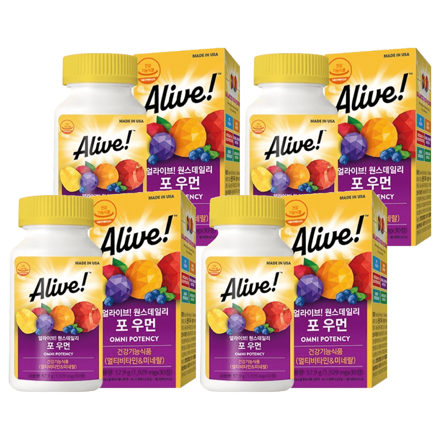 얼라이브 원스데일리 포 우먼 멀티비타민  30정  4개