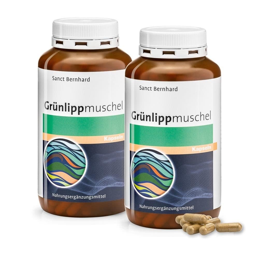 Sanct bernhard 생트베른하르트 초록입홍합 500mg 300캡슐 2팩  300개입(2팩)  300정