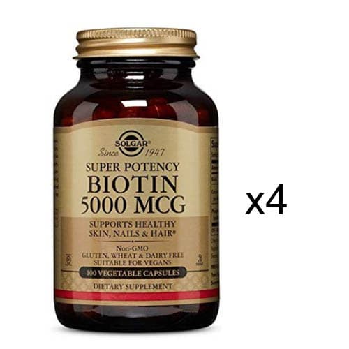솔가 슈퍼 포텐시 비오틴 5000mcg 베지터블 캡슐  100정  4개