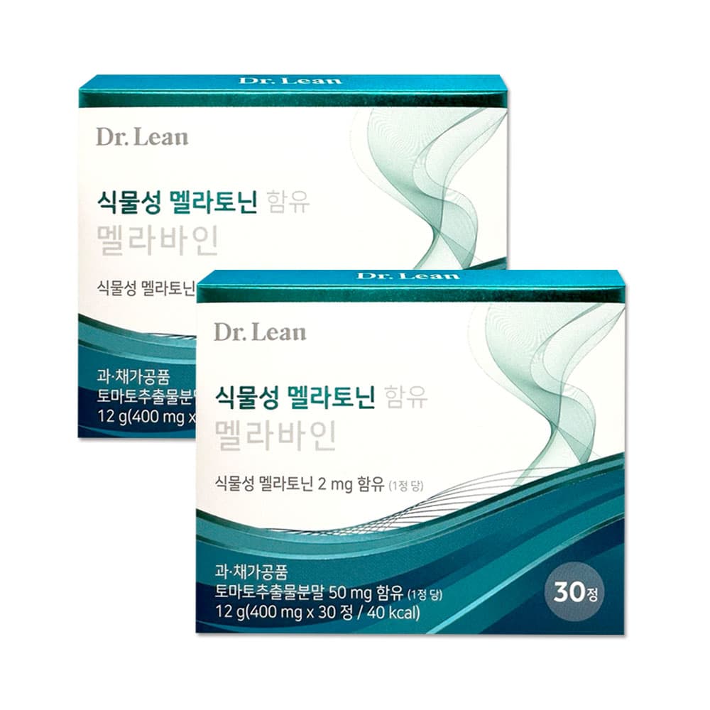 식물성 멜라토닌 함유 멜라바인 30정  2개  12g
