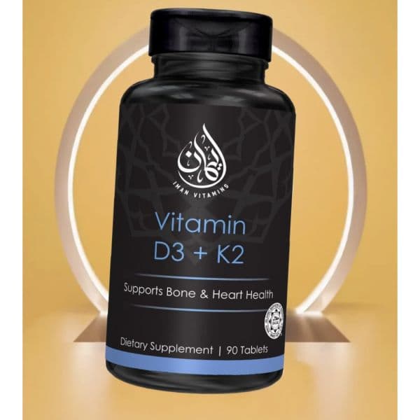 력 높이 비타민D 기능 도움 할랄 비타민D3와 K2 츄어블 정제 2000 IU 메나퀴논7 건강 뼈 근육 지원  력 높이 비타민D 기능 도움 할랄 비타민D3와 K2 츄