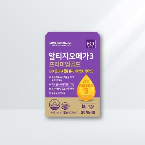삼성제약 알티지오메가3 프리미엄골드 1 023mg X 30정  1개
