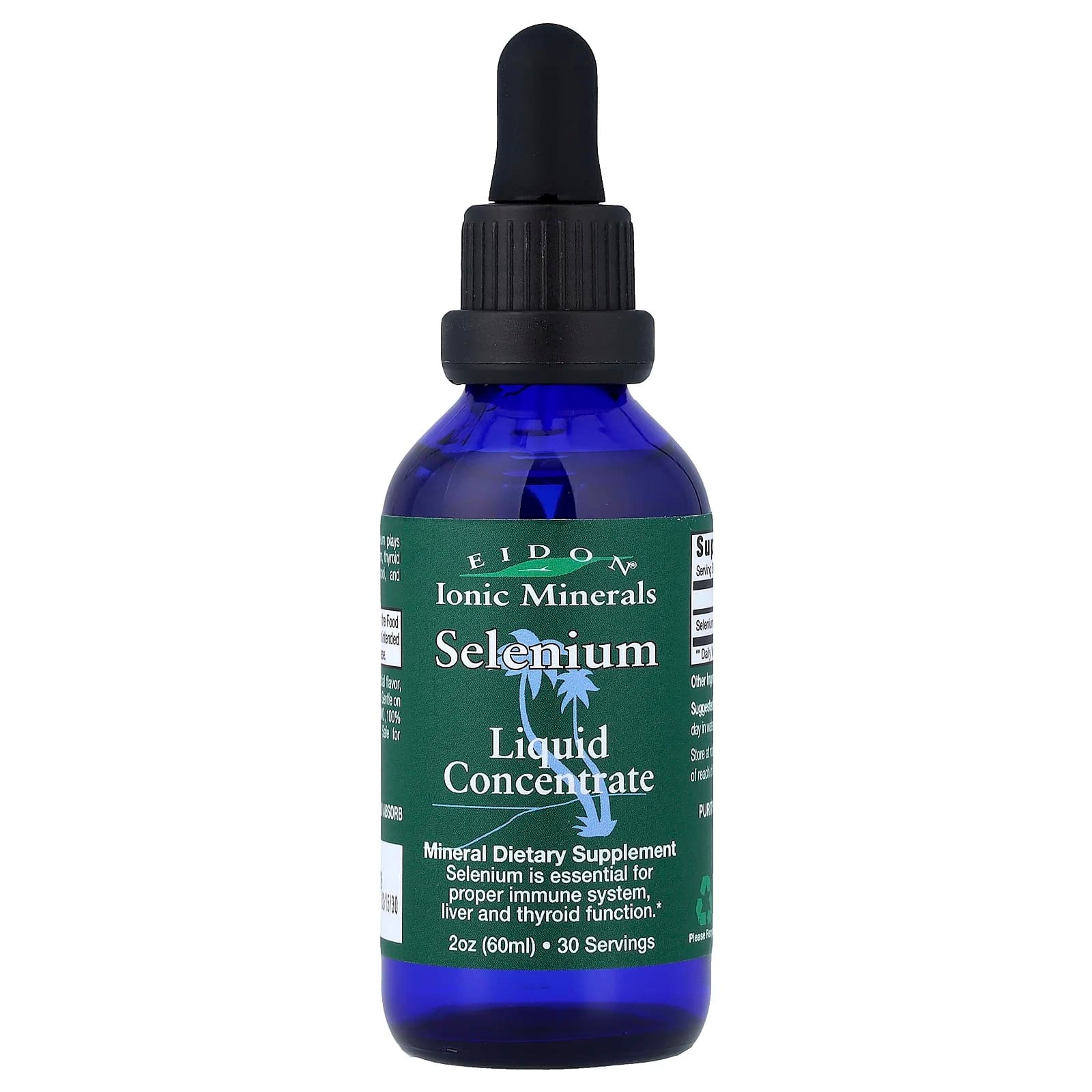 행복하고 건강하게 Eidon Ionic Minerals 셀레늄 액상 농축물 60ml(2oz) 백년회로하세요  EidonIonicMinerals셀레늄액상농축물60ml  1개  60m