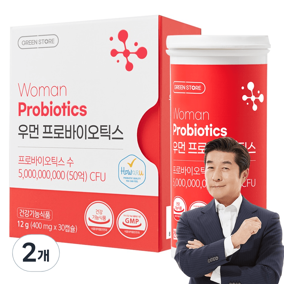 그린스토어 여성유산균 50억CFU 우먼프로바이오틱스