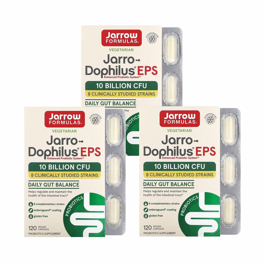 자로우포뮬러스 유산균 Jarro-Dophilus EPS 100억 베지캡슐 120정 3개  JRW03024-3