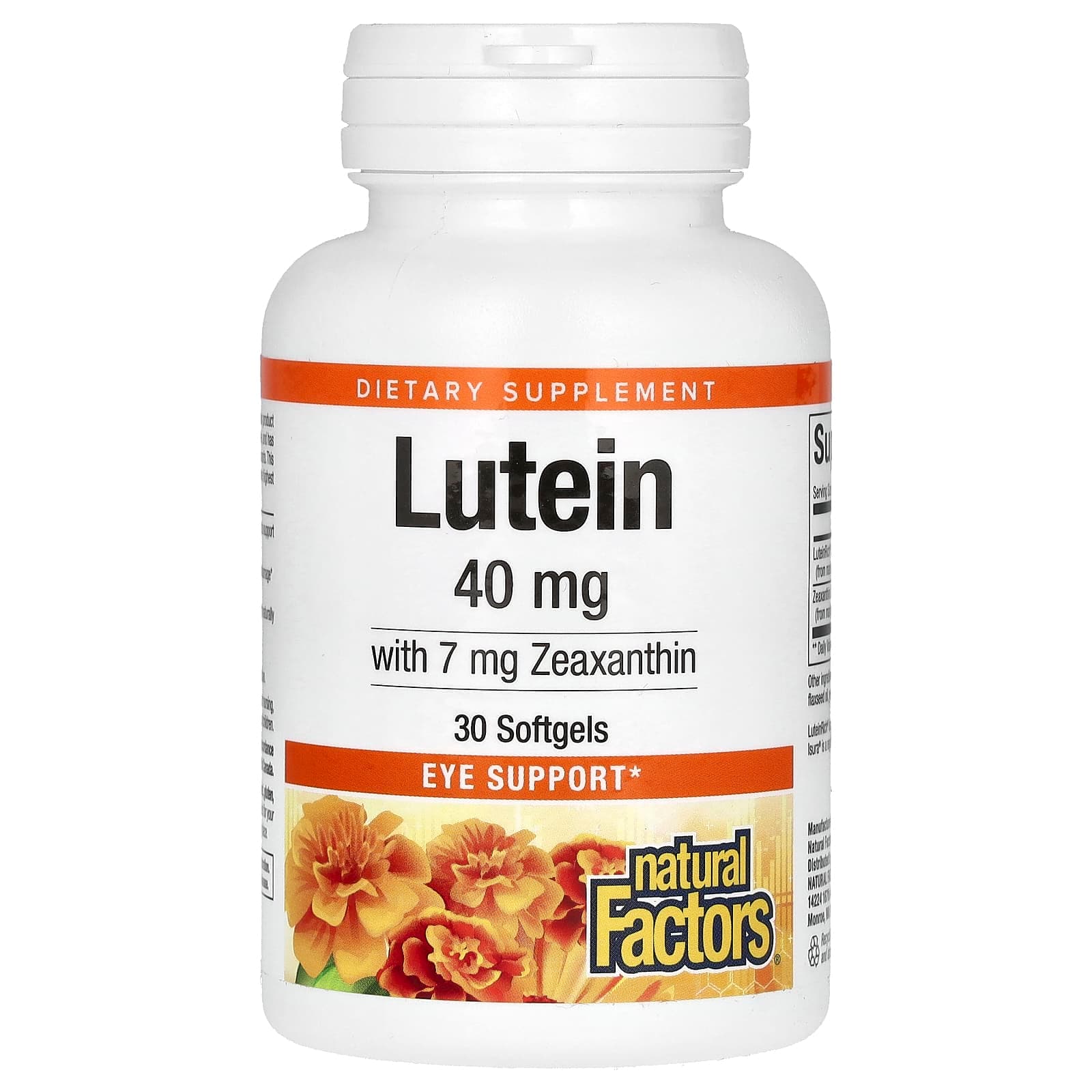 Natural Factors 루테인 40mg 소프트젤 30정  NaturalFactors루테인40mg소프트젤30정  1개