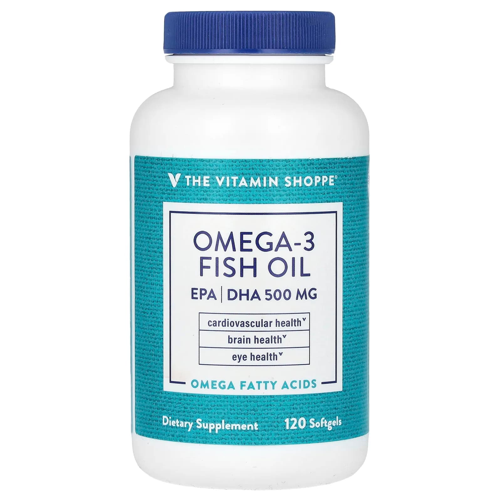 The Vitamin Shoppe 오메가 3 피쉬 오일 소프트젤 120정  1개