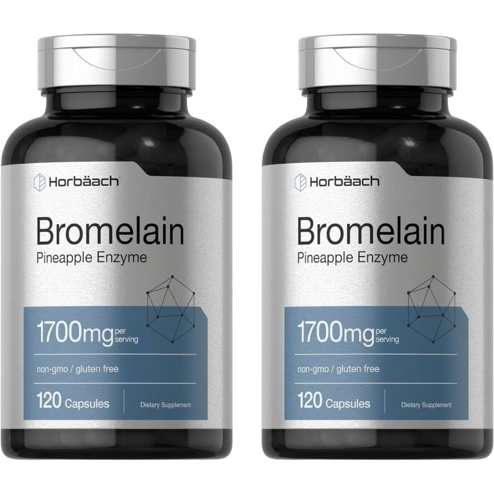 호바흐 브로멜라인 파인애플 효소 1700mg 120캡슐 브로멜린 Bromelain  120캡슐 2개  120정  2개