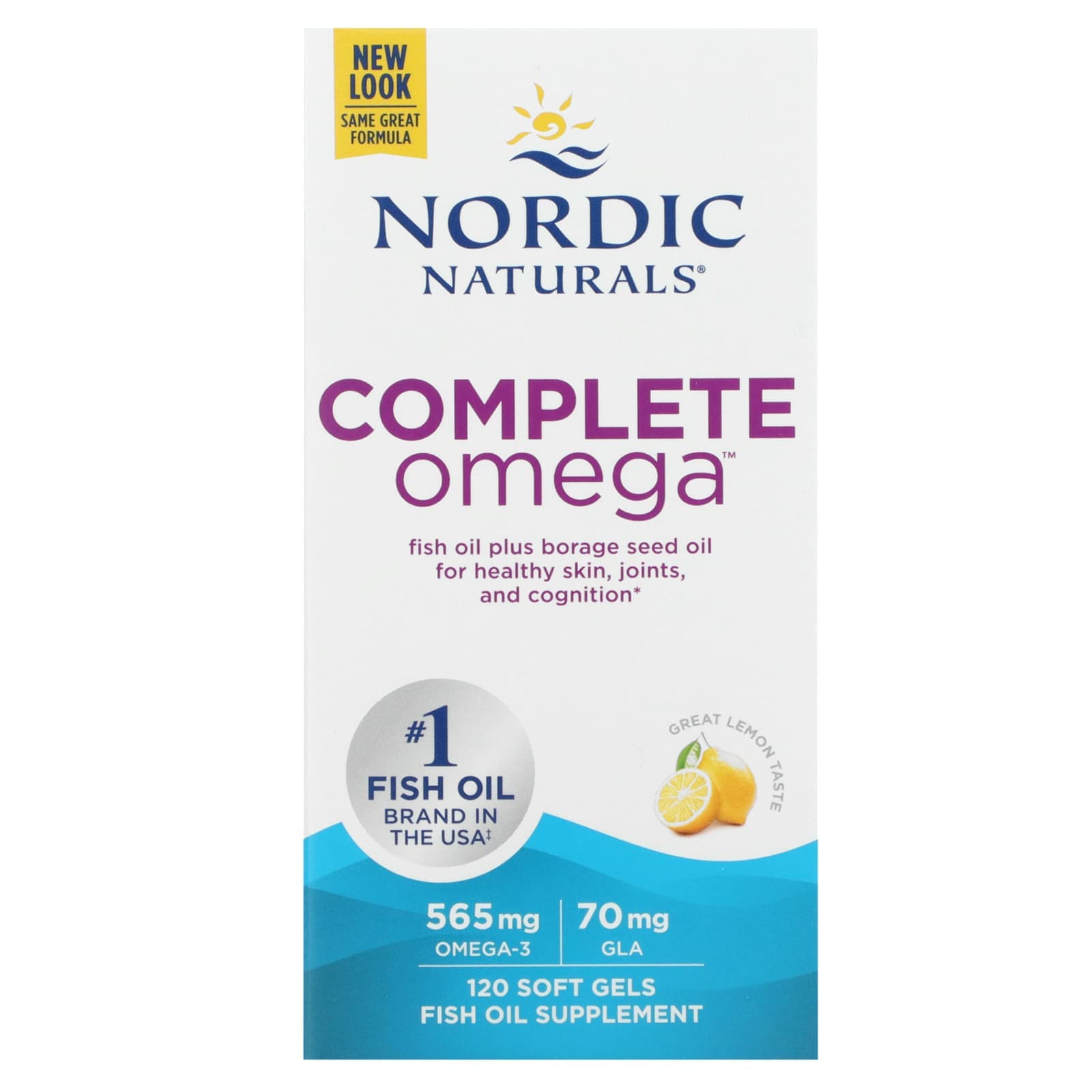 Nordic Naturals Complete Omega 레몬 소프트젤 120정  NordicNaturalsCompleteOmega레몬소  1개