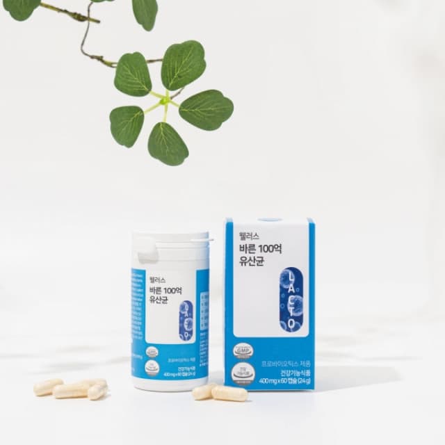 100억유산균 청소년 성장기 프로바이오틱스 어린이 성인 공용 60캡슐  1개