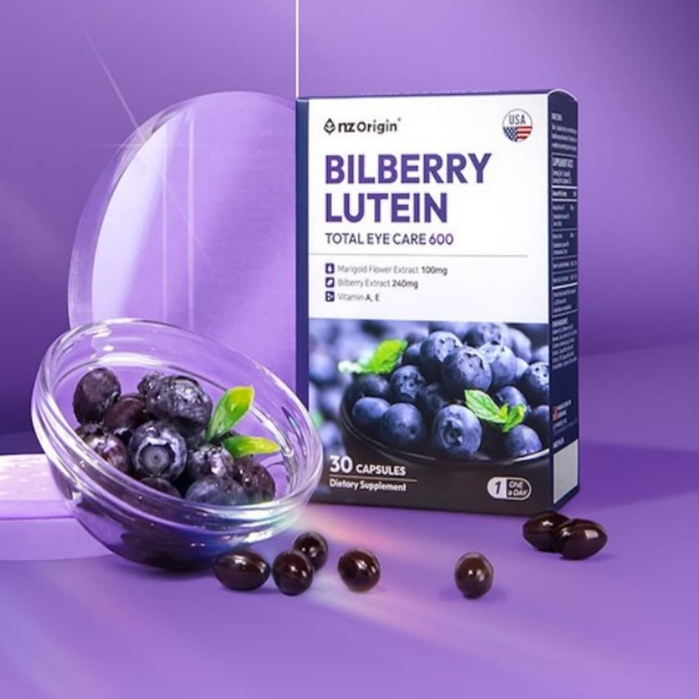 [BJMarket] 눈건강 빌베리 루테인600 30캡슐 1개월분 식약처인증  1개