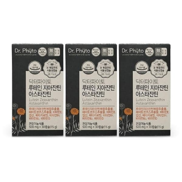 기타 닥터파이토 루테인 지아잔틴 아스타잔틴 500mg x 30캡슐 3개 Ss  기본