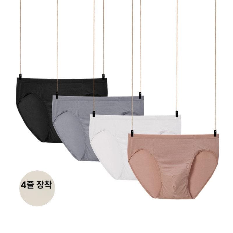 주니어 여자 초딩 청소년 스판 면 중학생 팬티 5매  락베이지 다크그레이 블랙 마그네슘카멜  L