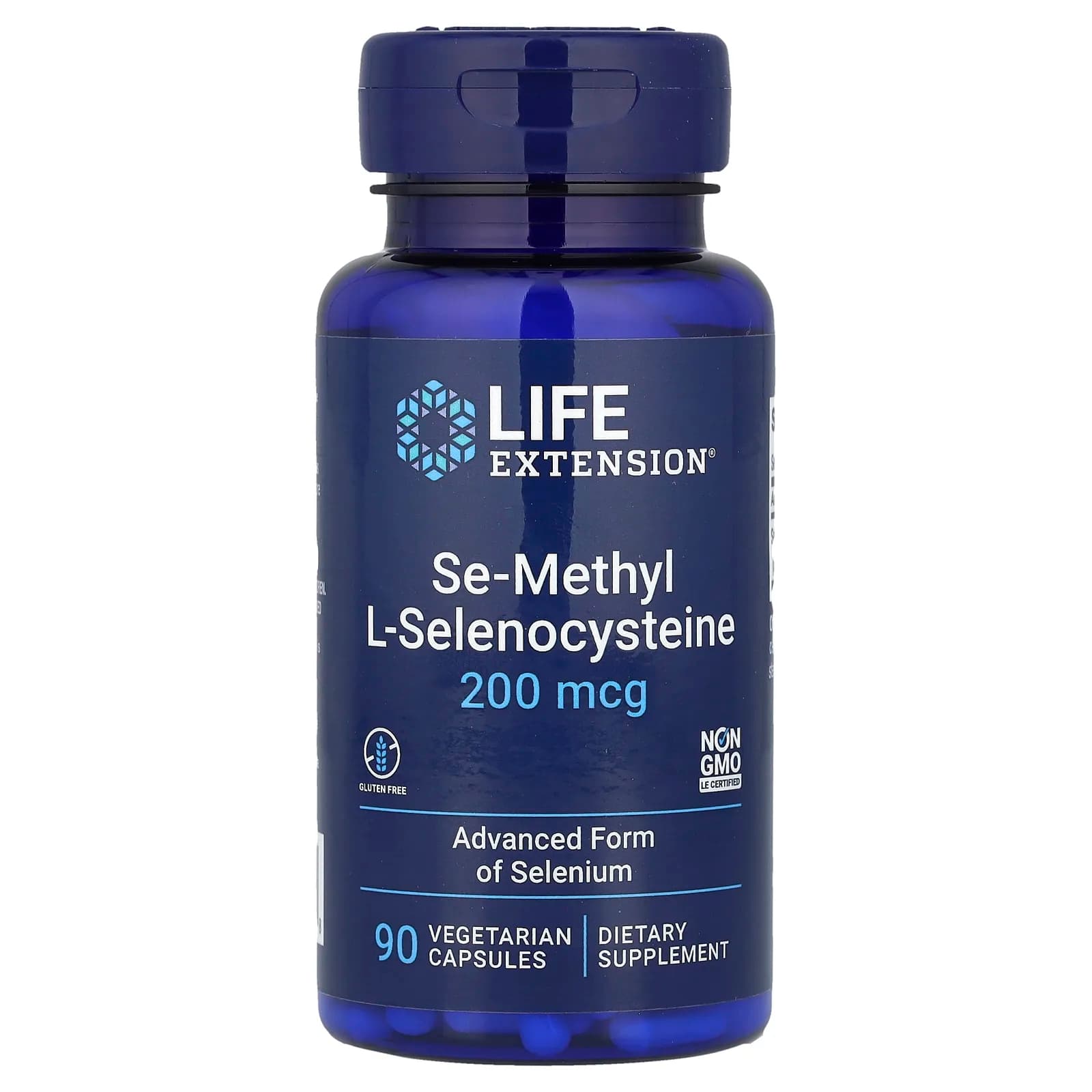 Life Extension 셀레늄-메틸 l-셀레노시스테인 200mcg 베지 캡슐 90정  1개