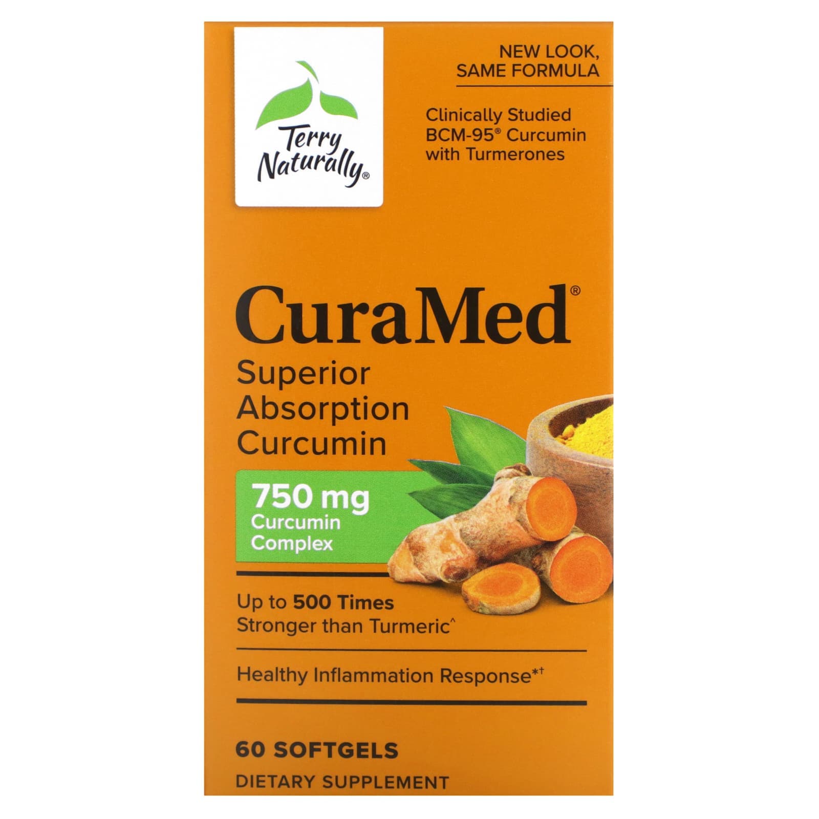 Terry Naturally CuraMed 흡수력이 뛰어난 커큐민 750mg 소프트젤 60정  TerryNaturallyCuraMed흡수력이뛰어난커큐  1개