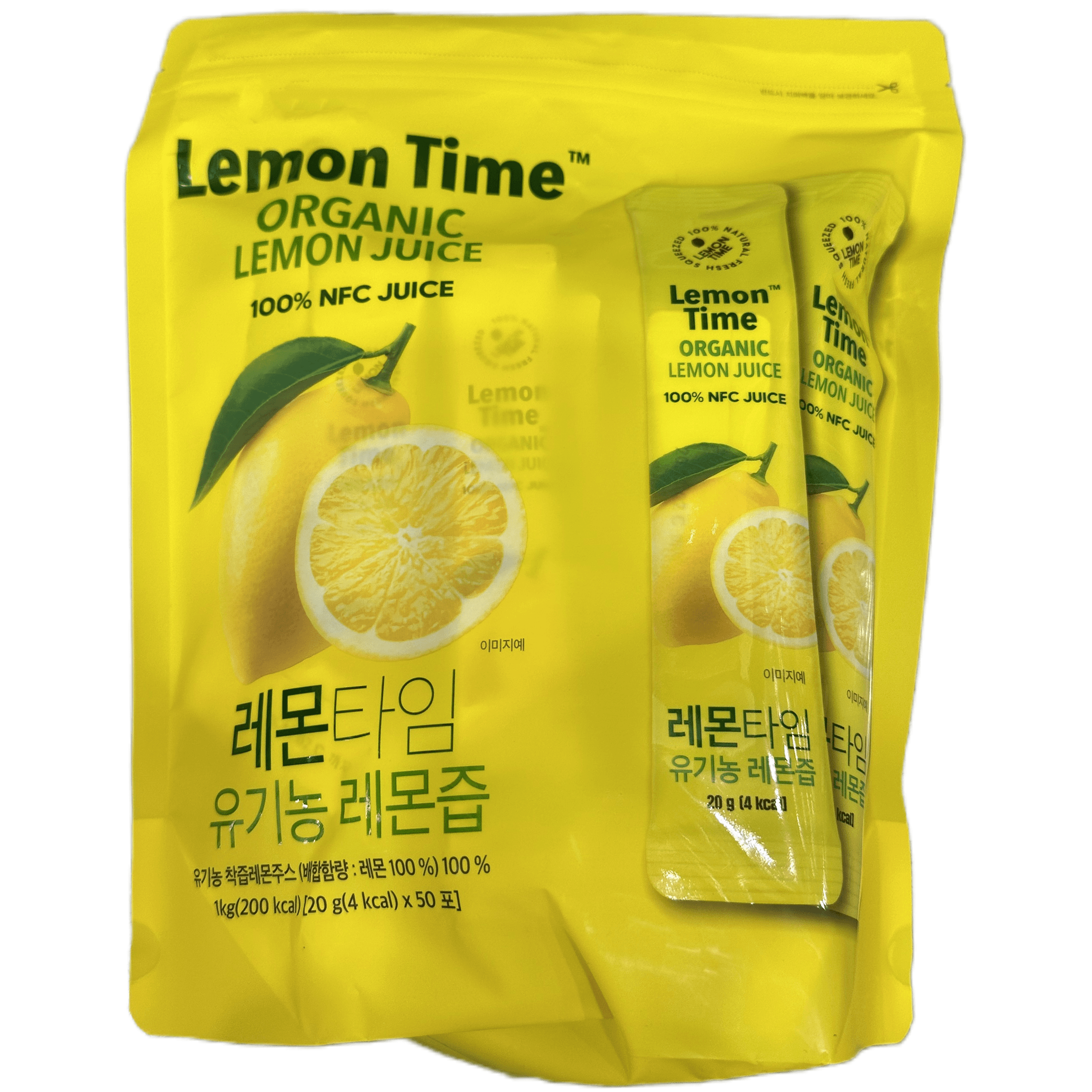 유기농 레몬즙 스틱 20g 50포 착즙 레몬주스  50개