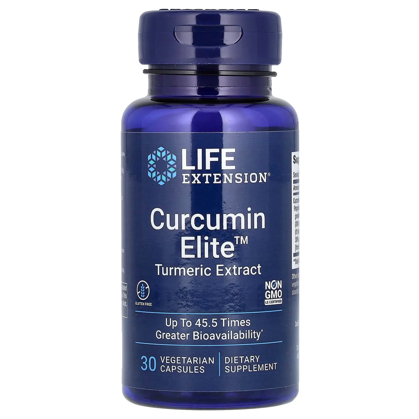 정말좋습니다 Life Extension Curcumin Elite 강황 추출물 베지 캡슐 30정 빠르게배송해드릴게요  1개
