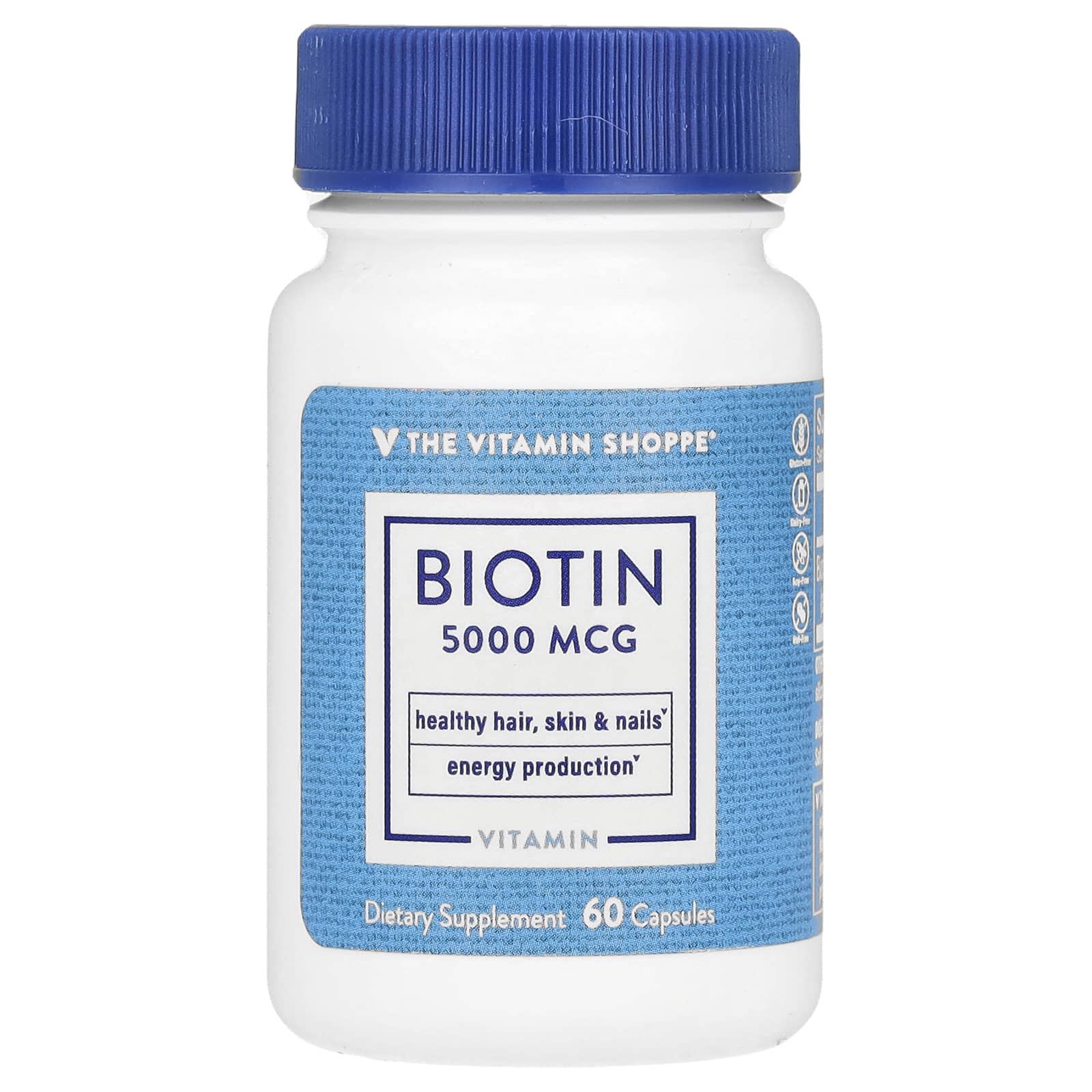 The Vitamin Shoppe 비오틴 5000mcg 캡슐 60정  TheVitaminShoppe비오틴5000mcg캡슐60  1개