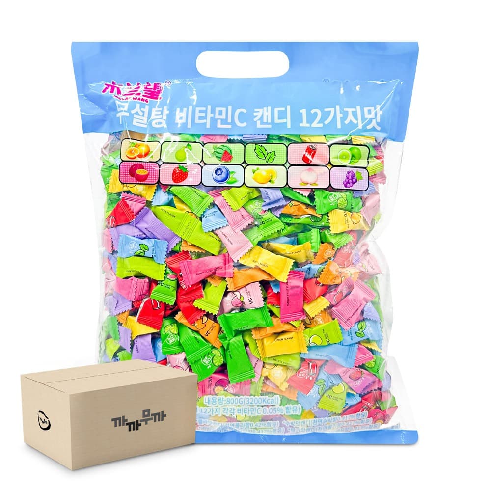 무설탕 비타민C 캔디 12가지맛 800g 대용량 캔디  10개