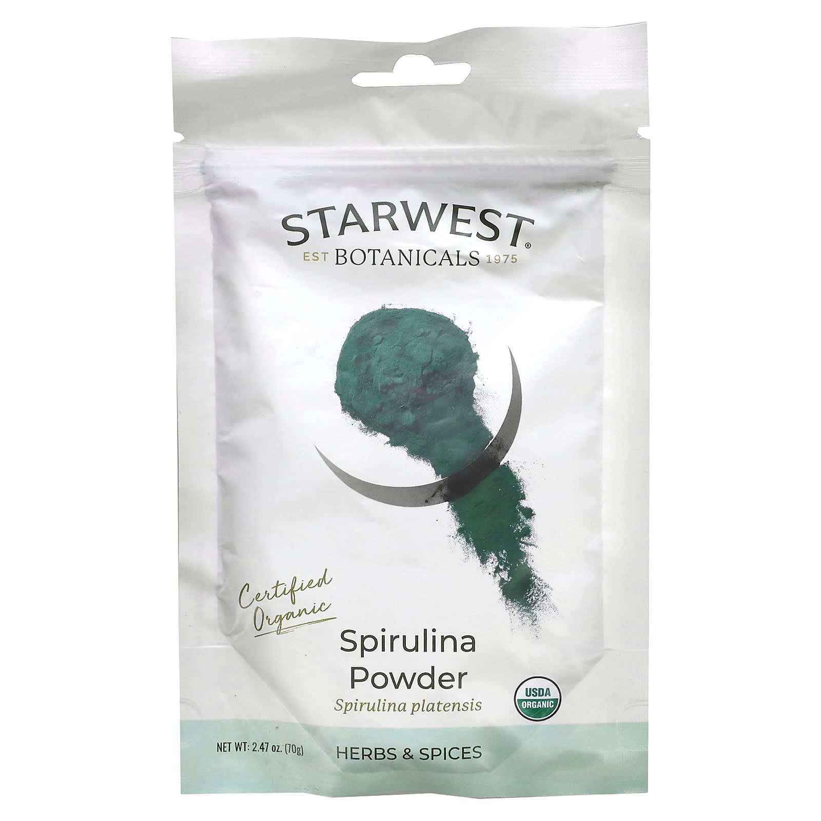 Starwest Botanicals 유기농 스피룰리나 분말 70g(2.47oz)  StarwestBotanicals유기농스피룰리나분말70  70g  1개