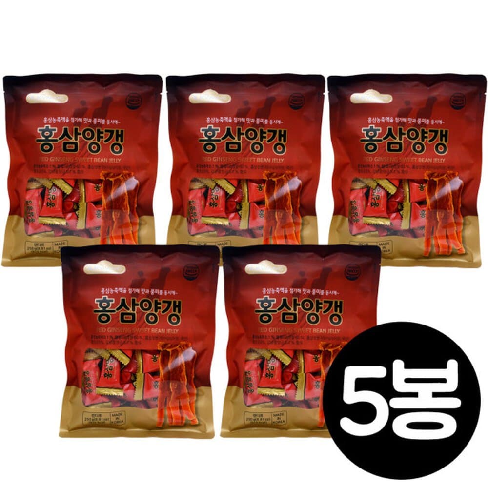 일광 홍삼양갱 250gx5개  250g  5개