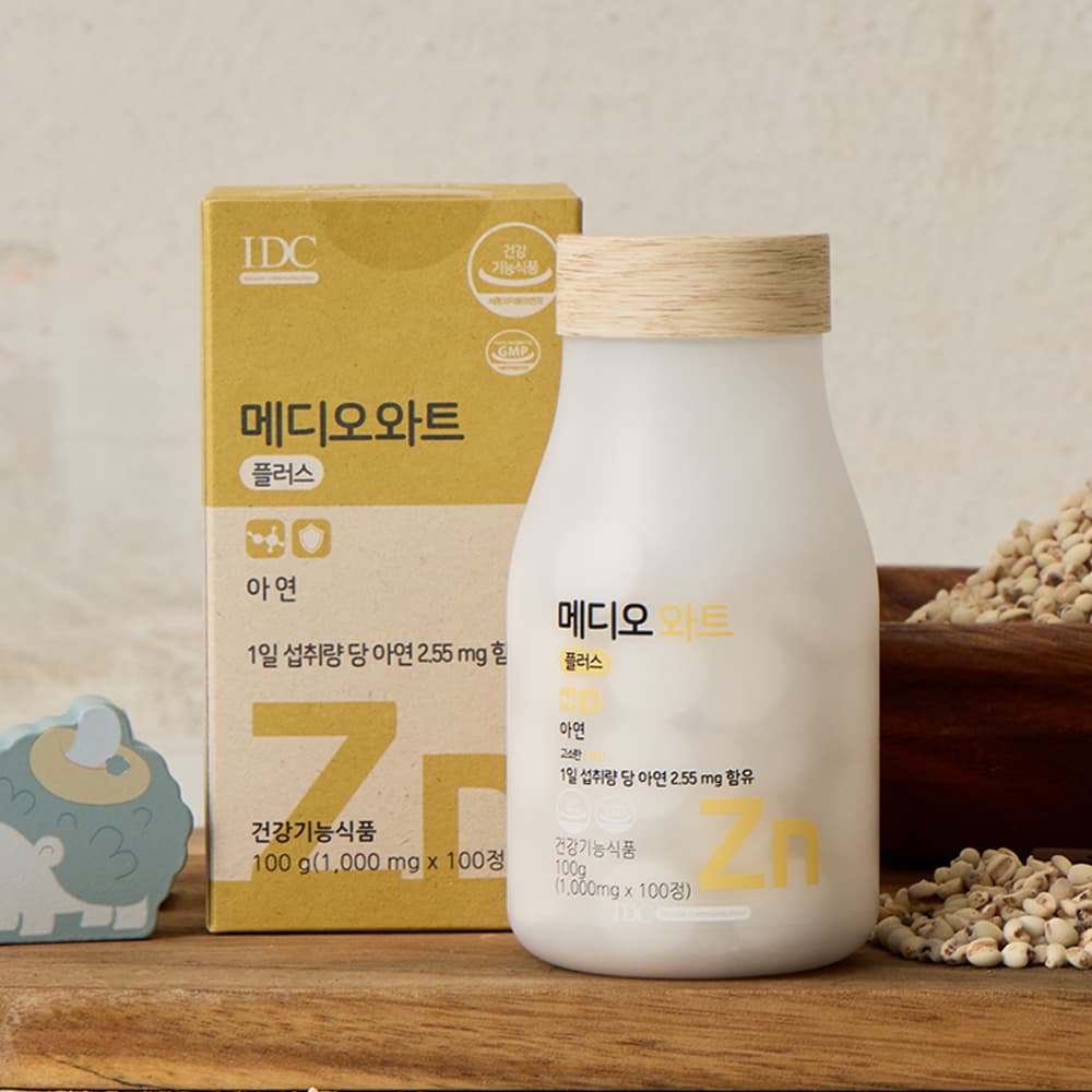 어린이아연 메디오 와트 플러스 율무 함유 1000mg 100캡슐, 1개