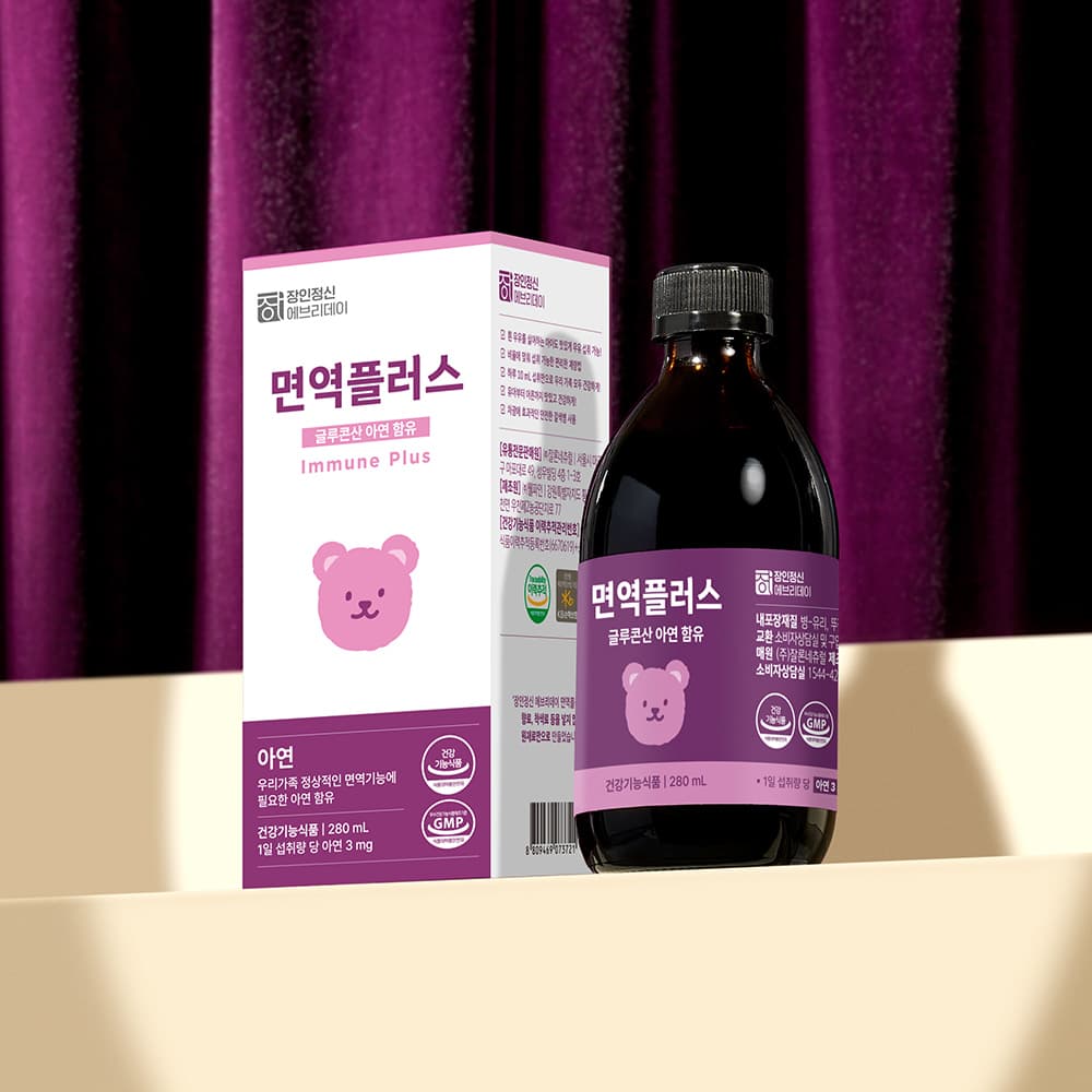 어린이 아연 징크시럽 면역력 면역플러스 병 장인정신에브리데이 280ml, 1개