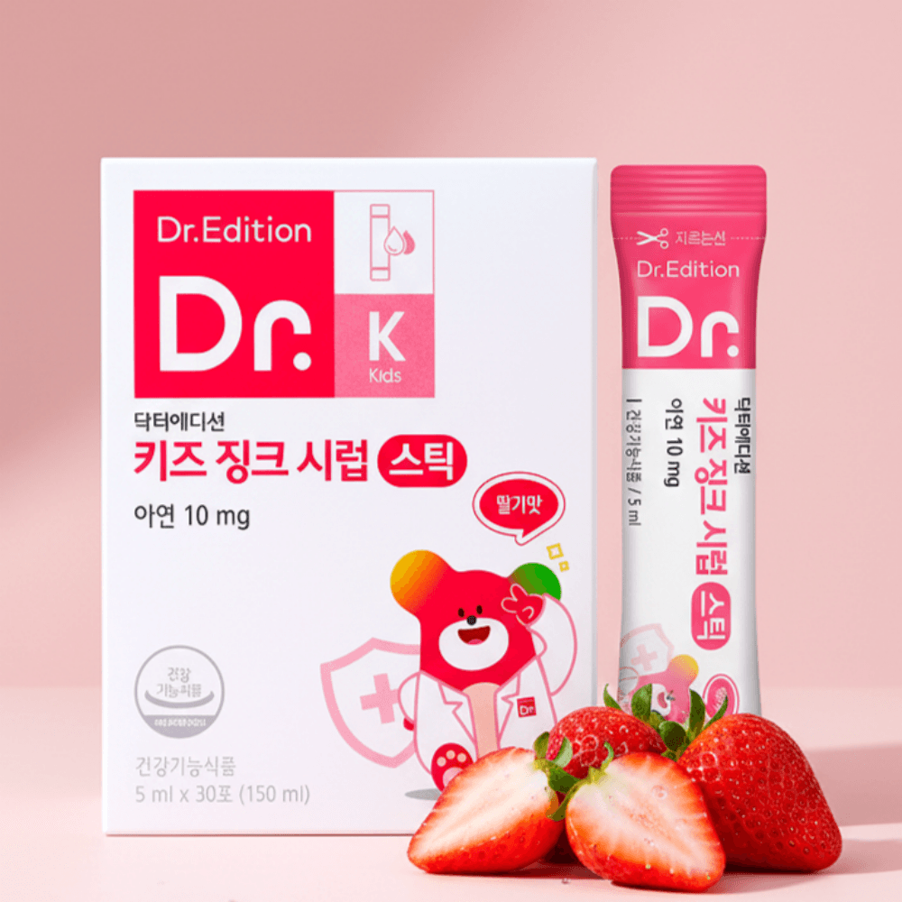 닥터 키즈 징크시럽 에디션 아기아연 유아 어린이 키즈 액상 아연 면역 성장기 영양제