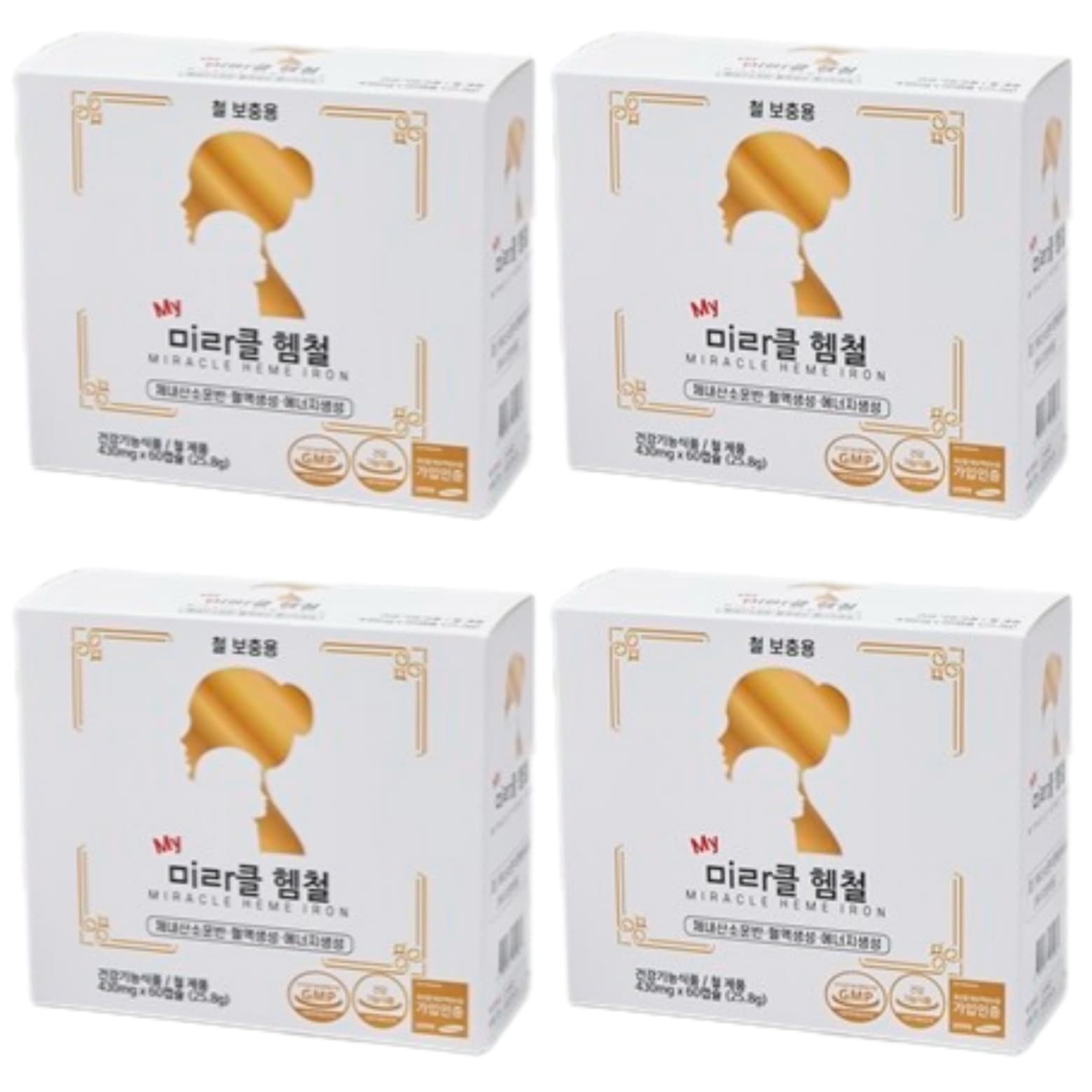 액상보다 높은 흡수 헴철 철분제 4박스 어린이 초등학생 중학생 여성 철분영양제 햄철