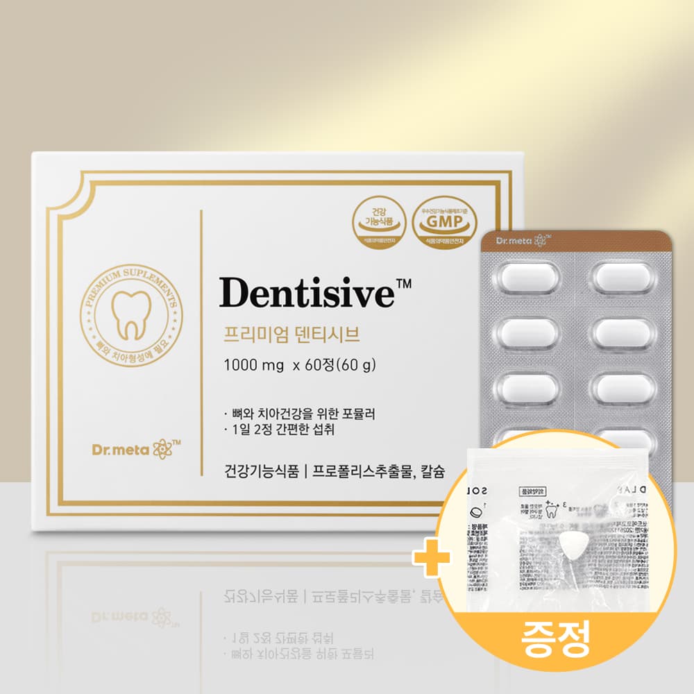 덴티시브 / 치아 건강 칼슘 영양제 잇몸 치약 + 약 케이스 증정