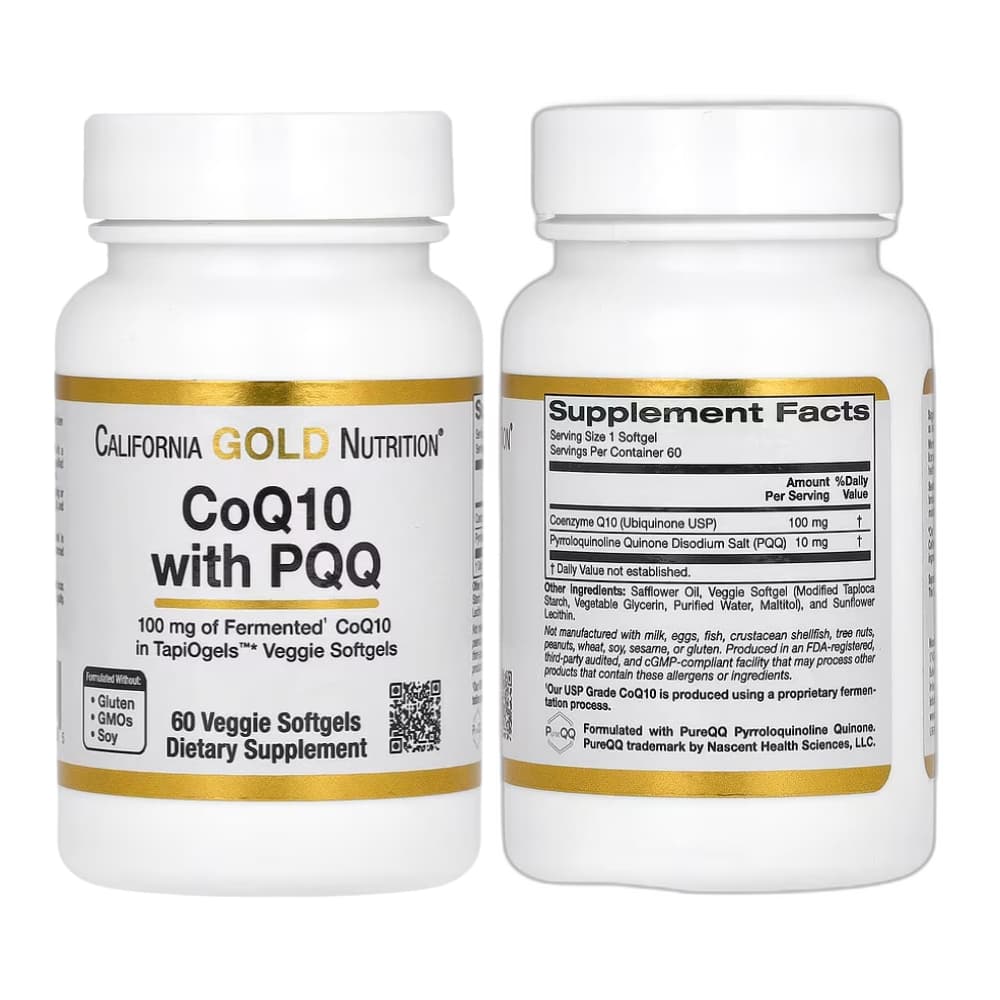 CGN 캘리포니아골드뉴트리션 코큐텐 코엔자임Q10 큐텐 PQQ CoQ10 60정
