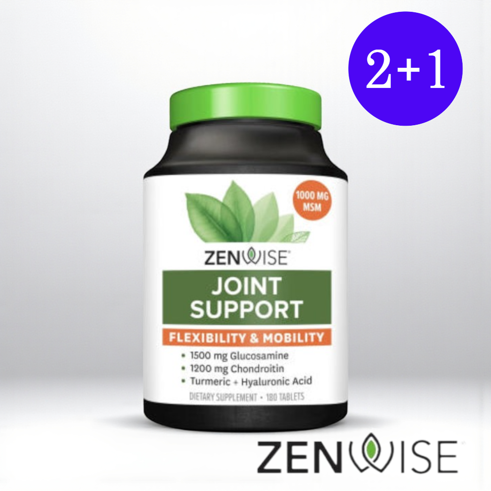 젠와이즈 조인트 서포트 글루코사민 콘드로이친 MSM 180정, 3개